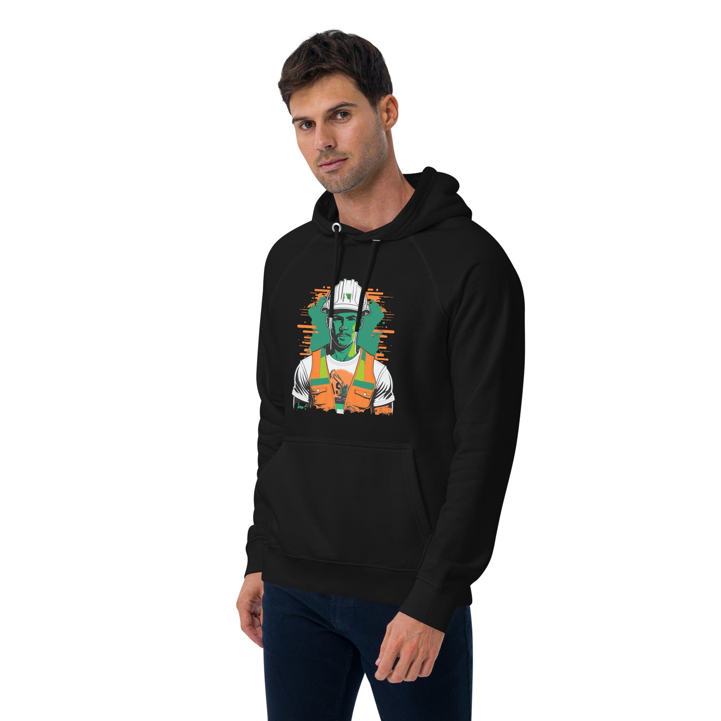 Unisex eco raglan hoodie